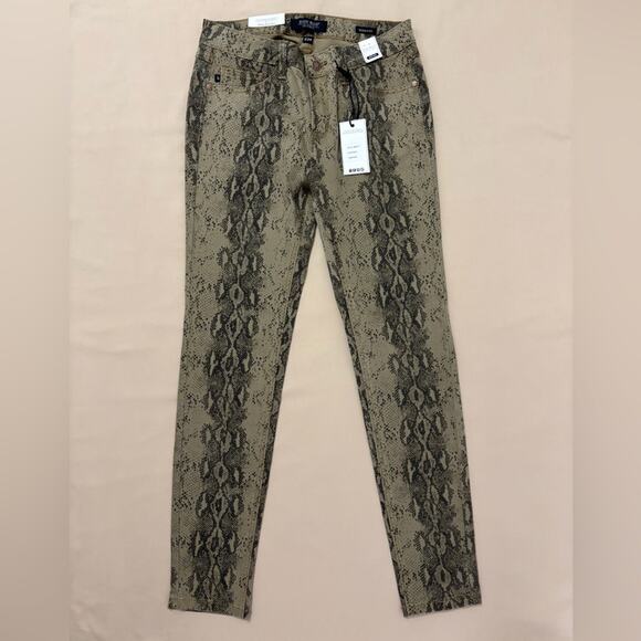 NWT Judy Blue Snakeskin Print Mid Rise Skinny Fit Jean Pants Size 29 / 9 JB84177 - Picture 1 of 8
